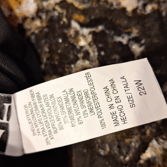 Q women's Longitude one piece built in bra swimsuit plus size 22W - Picture 5 of 5